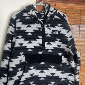 The North Face Black and White Patterned Hoodie